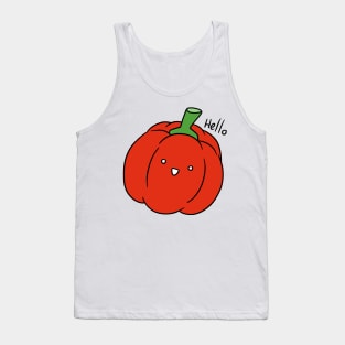 Hello - Red Bell Pepper Tank Top